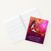 Butterfly Inspirerend Aanmoediging Quote Writer Notitieboek (Binnen)