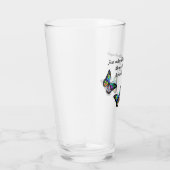 Butterfly Inspirerend Quote Glas (Rechts)