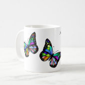 Butterfly Inspirerend Quote Koffiemok (Voorkant links)