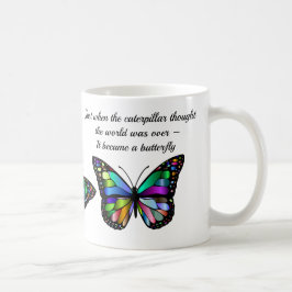 Butterfly Inspirerend Quote Koffiemok