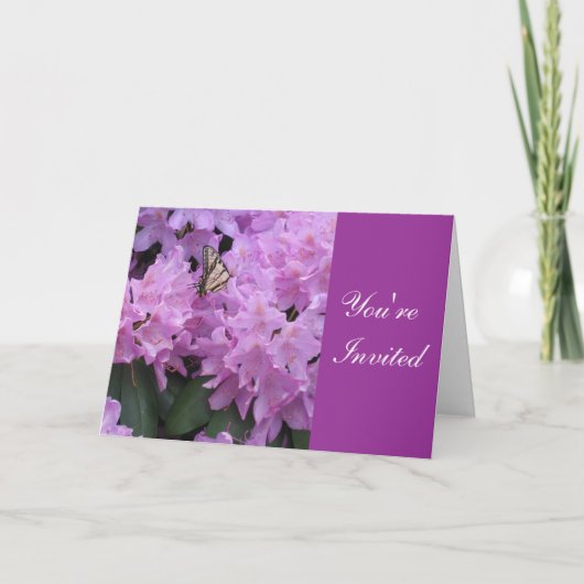 Butterfly Invitation Card (Voorkant)