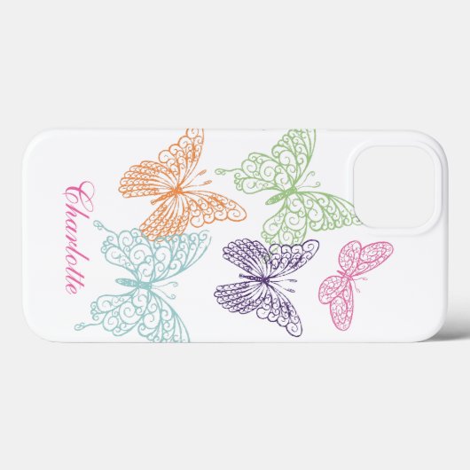  Butterfly iPhone Case (Achterkant (horizontaal))