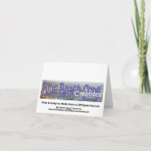 Butterfly Iris Kaart (Achterkant)