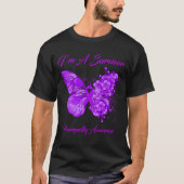 Butterfly Iu2019m A Survivor Neuropathy Awareness T-shirt (Voorkant)