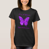Butterfly Iu2019m A Warrior Migraine Headache Awar T-shirt (Voorkant)