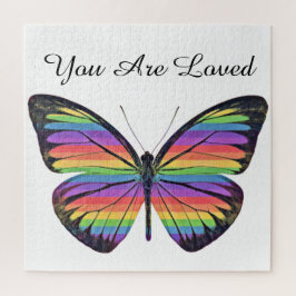 Butterfly Je bent dol op Jigzaag Puzzle Legpuzzel
