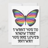 Butterfly Je bent een favoriete kaart (Voorkant)