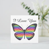 Butterfly Je bent een favoriete platte kaart (Staand voorkant)