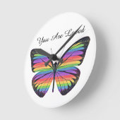 Butterfly Je bent een geliefde wandklok (Hoek)