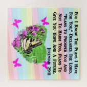  BUTTERFLY JEREMIAH 29:11 LEGPUZZEL (Horizontaal)