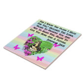  BUTTERFLY JEREMIAH 29:11 TEGELTJE (Zijkant)