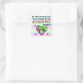 BUTTERFLY JEREMIAH 29:11 VIERKANTE STICKER (Tas)