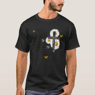 Butterfly Jesus Cross Ik kan me Christelijke Reli T-shirt