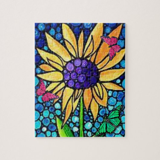 Butterfly Jigzaag Puzzle Legpuzzel (Verticaal)