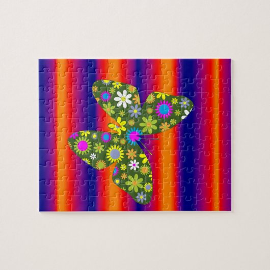 Butterfly Jigzaag Puzzle Legpuzzel (Horizontaal)