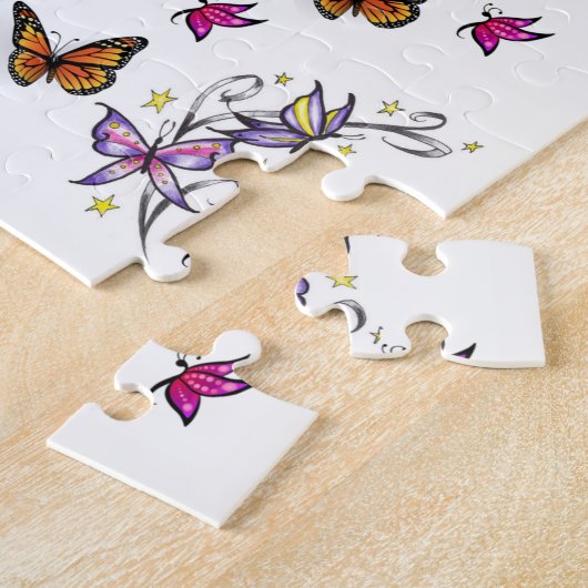 Butterfly Jigzaag Puzzle Legpuzzel (Zijkant)