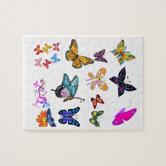 Butterfly Jigzaag Puzzle Legpuzzel (Horizontaal)