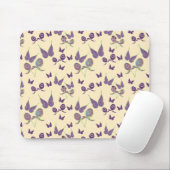 Butterfly Joy in Cream Mousepad Muismat (Met muis)