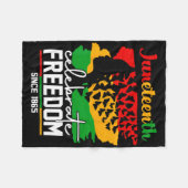 Butterfly Juneteenth Shirt African Pride Afro Blac Fleece Deken (Voorkant (Horizontaal))