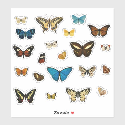 Butterfly  Junk Journal Elements (21) Sticker (Vel)