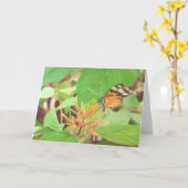 Butterfly Kaart (Gele Bloem)