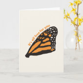 Butterfly Kaart (Gele Bloem)