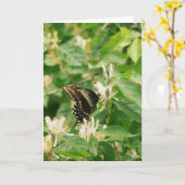 Butterfly Kaart (Gele Bloem)