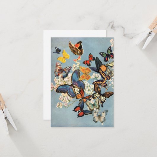 Butterfly Kaart (Voorkant / Achterkant in situ)
