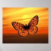 Butterfly-kaart Poster (Voorkant)