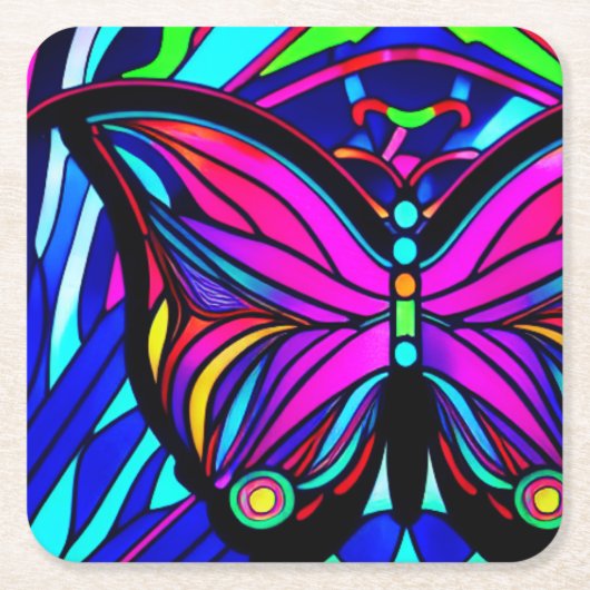 Butterfly Kartonnen Onderzetters (Voorkant)