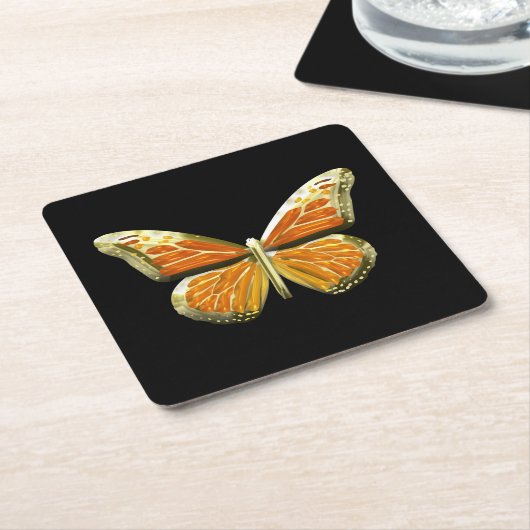 Butterfly Kartonnen Onderzetters (Schuin)
