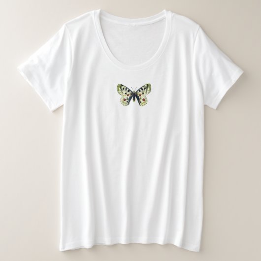  BUTTERFLY KATOEN PLUS GROOTTE T-Shirt (Design voorkant)