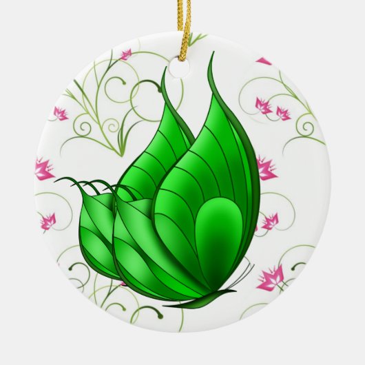 Butterfly Keramisch Ornament (Voorkant)