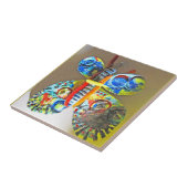 BUTTERFLY keramische tegel | m3galleryStudio Tegeltje (Zijkant)