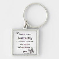Butterfly Keyring