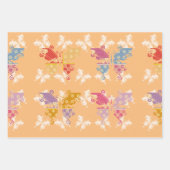 Butterfly Kimono Mix Pattern Inpakpapier Vel (Voorkant 3)