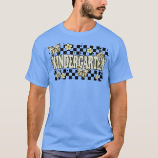 Butterfly Kindergarten Back To School Teacher Stud T-shirt