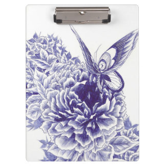 "Butterfly Kiss" Peony Klembord