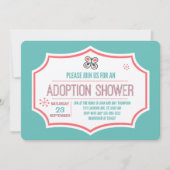 Butterfly Kisses & Adoption Wishes Adoption Shower Kaart (Voorkant)