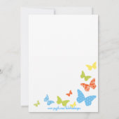 Butterfly Kisses Baby Douche Uitnodigingen (Achterkant)