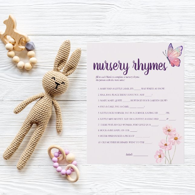 Butterfly Kisses Baby Nursery Rhymes spel | Roze (Creator heeft geüpload)