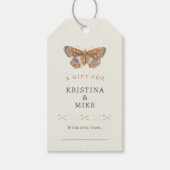 Butterfly Kisses Baby shower Display Douche Cadeaulabel (Voorkant)