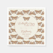 Butterfly Kisses Baby shower Papier Servet (Voorkant)