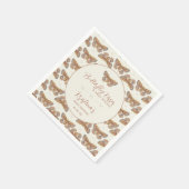 Butterfly Kisses Baby shower Papier Servet (Hoek)