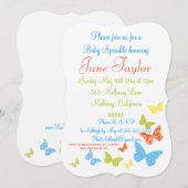 Butterfly Kisses Baby Sprinkle Kaart (Voorkant / Achterkant)