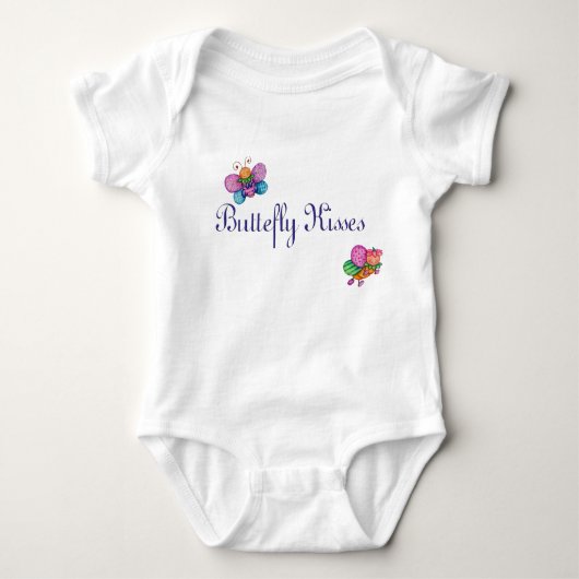 Butterfly Kisses Baby T-Shirt (Voorkant)