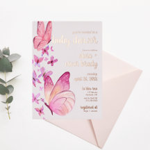 Butterfly Kisses & Baby Wensen | Baby shower Pink