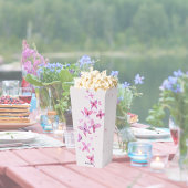 Butterfly Kisses & Baby Wensen | Roze popcorn Bedankdoosjes