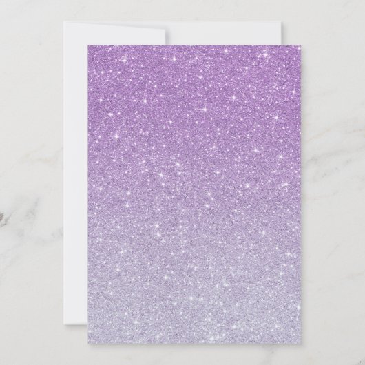 Butterfly Kisses & Baby wenst Paarse baby shower Kaart (Achterkant)