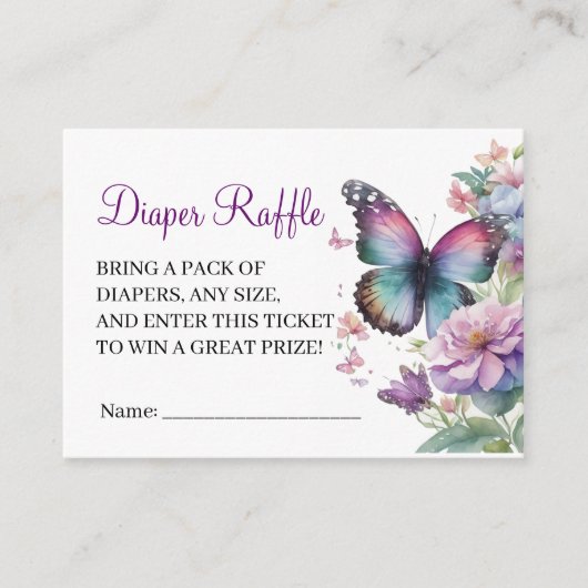 Butterfly kisses & Baby Wishes Behuizing Kaart (Voorkant)